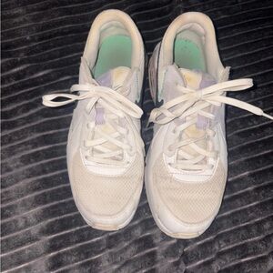 Nike Women's White and Cream Sneakers